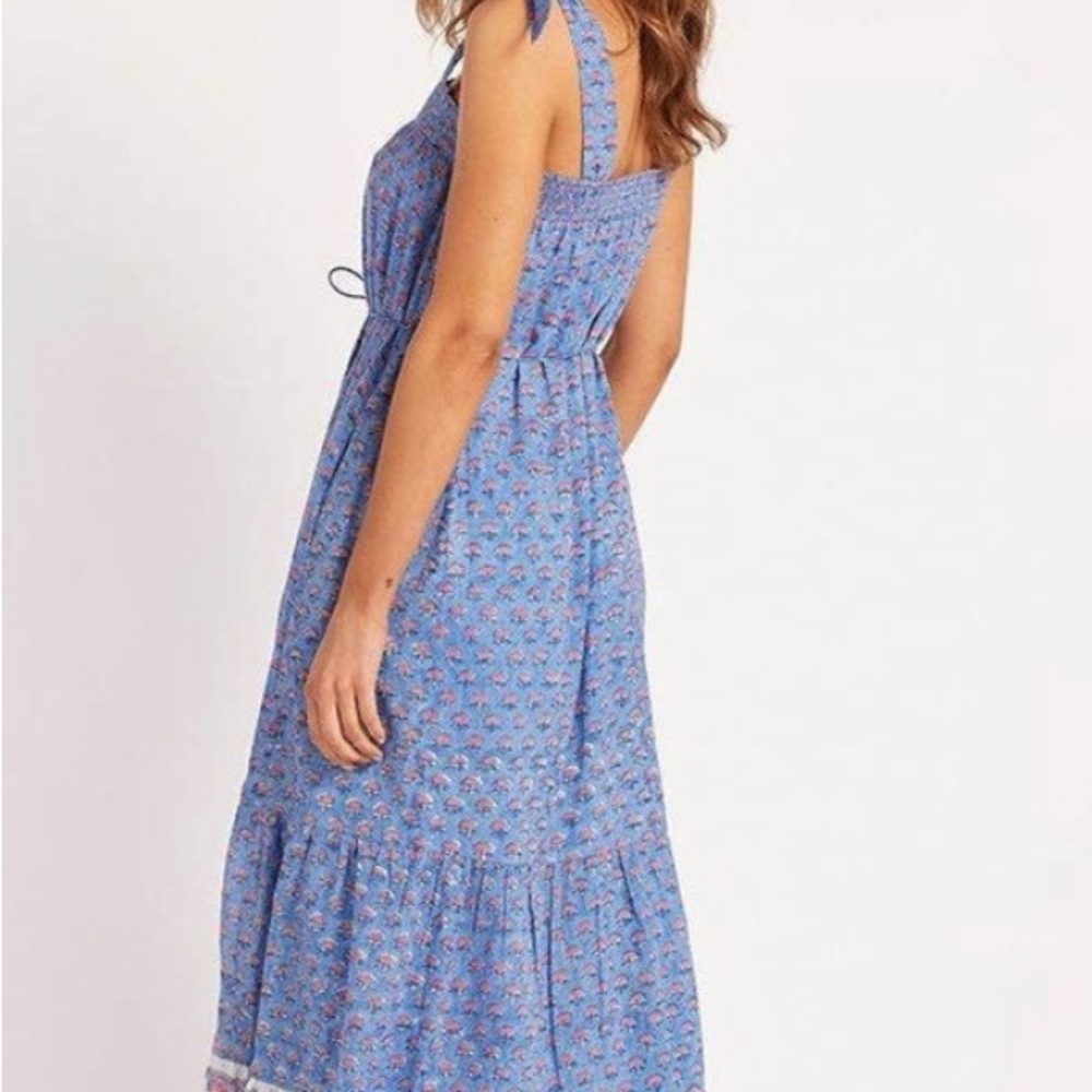 Cleobella India Lotus Tie Waist Midi Dress NWT Size S